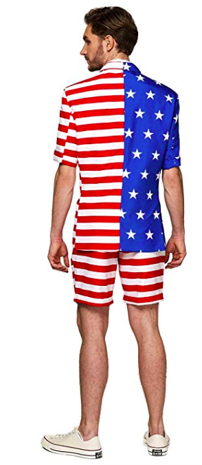 American Flag Casual Summer Suit - Useless Things to Buy!