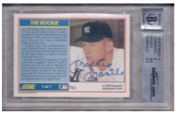 Mickey Mantle most expensive baseball card