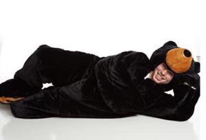 giant plush sleeping bag bed